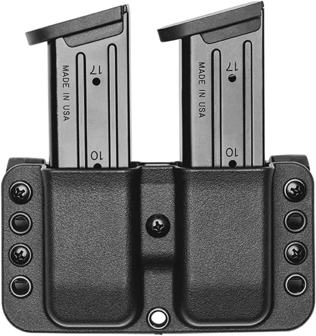OWB Double Mag Pouch for S&W M&P Shield in 9mm or .40 S&W - USA Made - Total Eclipse Double Mag Pouch by Blade-Tech Holsters