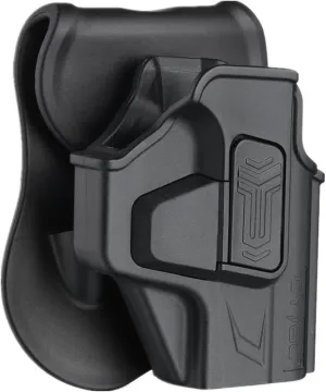 OWB Holster for Springfield Armory Hellcat 9mm Micro-Compact 3" - Index Finger Released | Adjustable Cant | Autolock | Outside Waistband | Silicone Pad Paddle | Matte Finish
