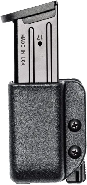 OWB Single Mag Pouch for 1911 Government, Springfield XDS, Sig P220 & More - USA Made - Signature Single Magazine Carrier with Tek-Lok Belt Attachment Clip by Blade-Tech Holsters