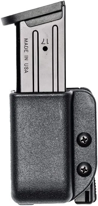OWB Single Mag Pouch for Glock 17, 19, 22, 23, H&K USP 9/40, H&K VP9 and More - USA Made - Signature Single Magazine Carrier with Tek-Lok Belt Attachment Clip by Blade-Tech Holsters