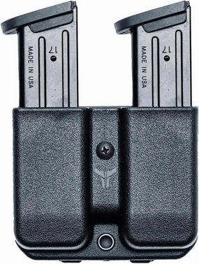 OWB Double Mag Pouch for Glock 20, 21, 29, 30, 40, 41, H&K USP .45 & More - USA Made - Signature Double Magazine Carrier with Tek-Lok Belt Attachment Clip by Blade-Tech Holsters
