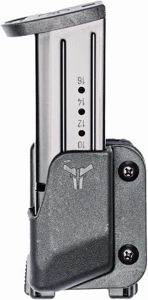 OWB Single Mag Pouch for 2011, STI - USA Made - Signature Pro Single Magazine Carrier with Tek-Lok Belt Attachment Clip by Blade-Tech Holsters