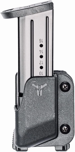 OWB Single Mag Pouch for Glock 17, 19, 22, 34, 35, H&K VP9 & More - USA Made - Signature Pro Single Magazine Carrier with Tek-Lok Belt Attachment Clip by Blade-Tech Holsters