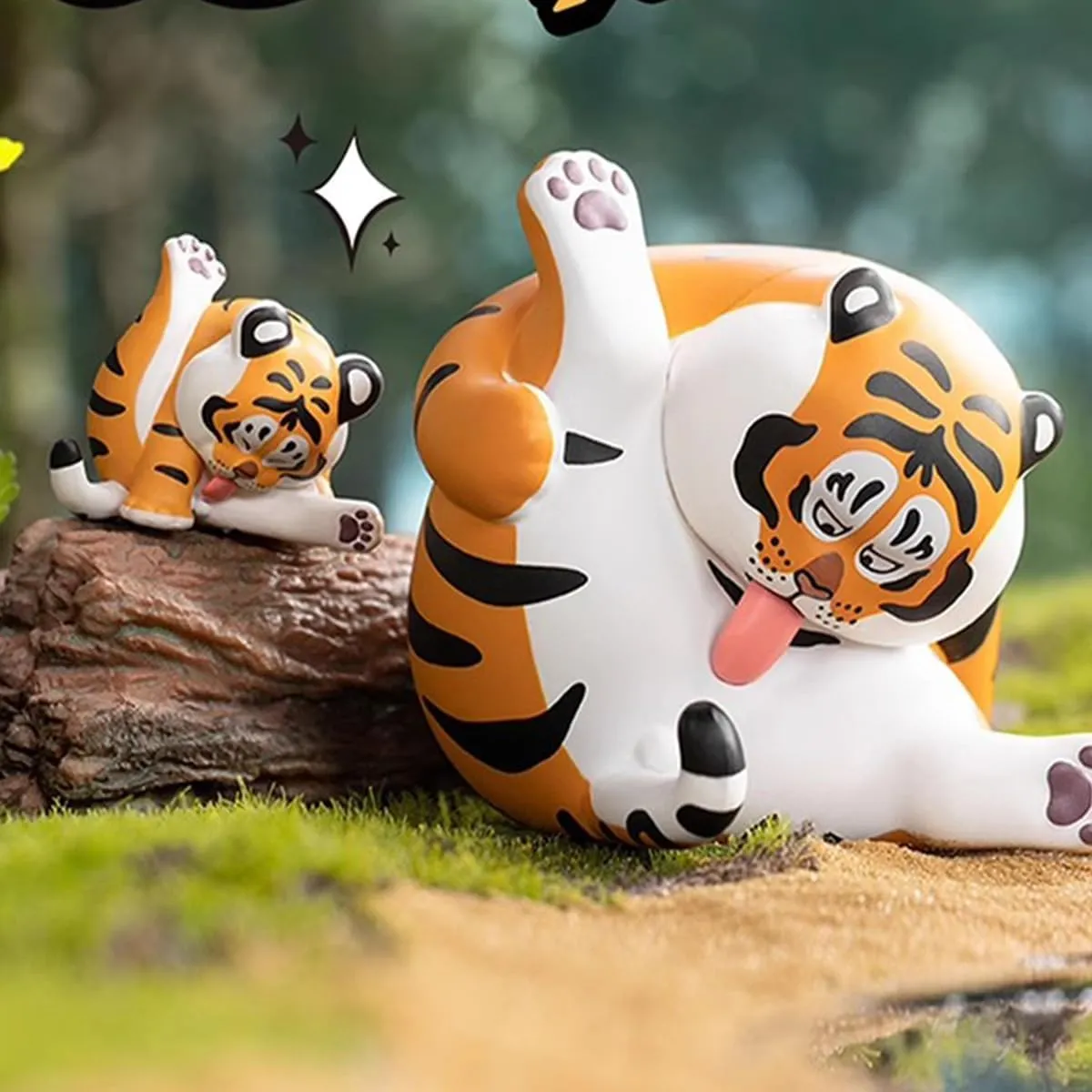 Panghu with Baby Series 2 Series Blind Box Action Figures Mystery Box Cute Random Toys Birthday Gifts Christmas Collectible Toy for Desktop Ornaments, 1PC
