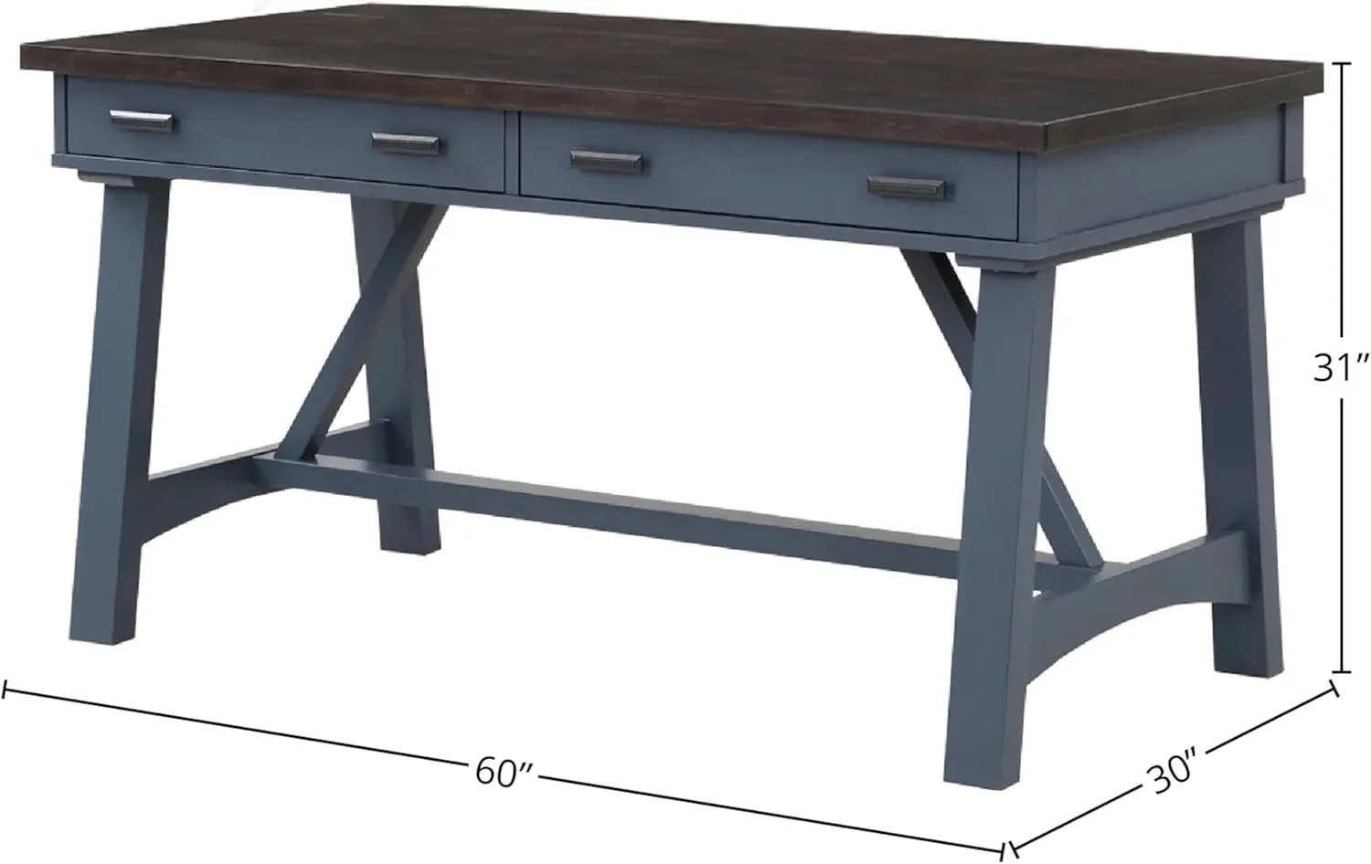 Parker House Americana Modern - Denim 60 in. Writing Desk
