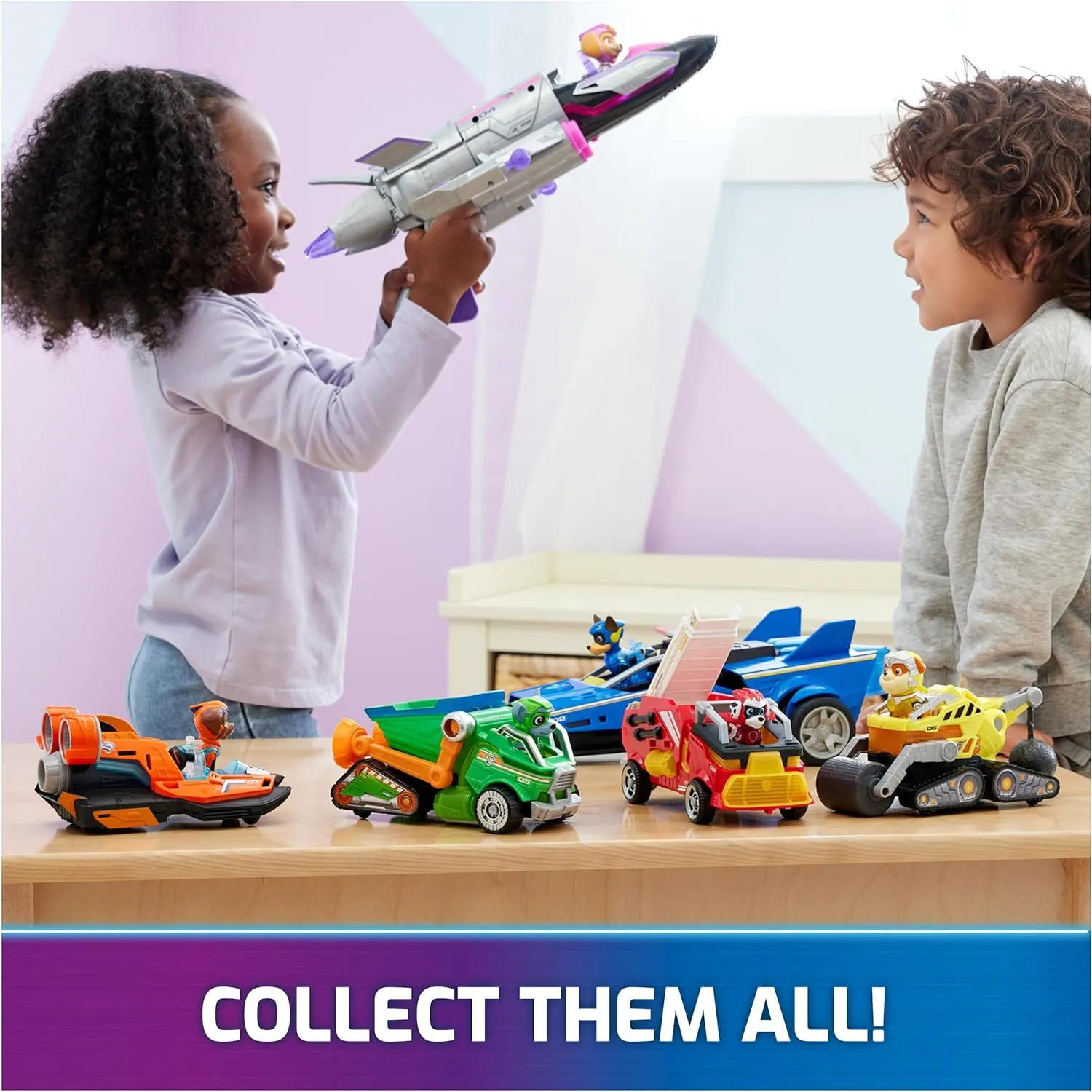 Paw Patrol: The Mighty Movie, Toy Car with Chase Mighty Pups Action Figure, Lights and Sounds, Kids Toys for Boys & Girls 3 