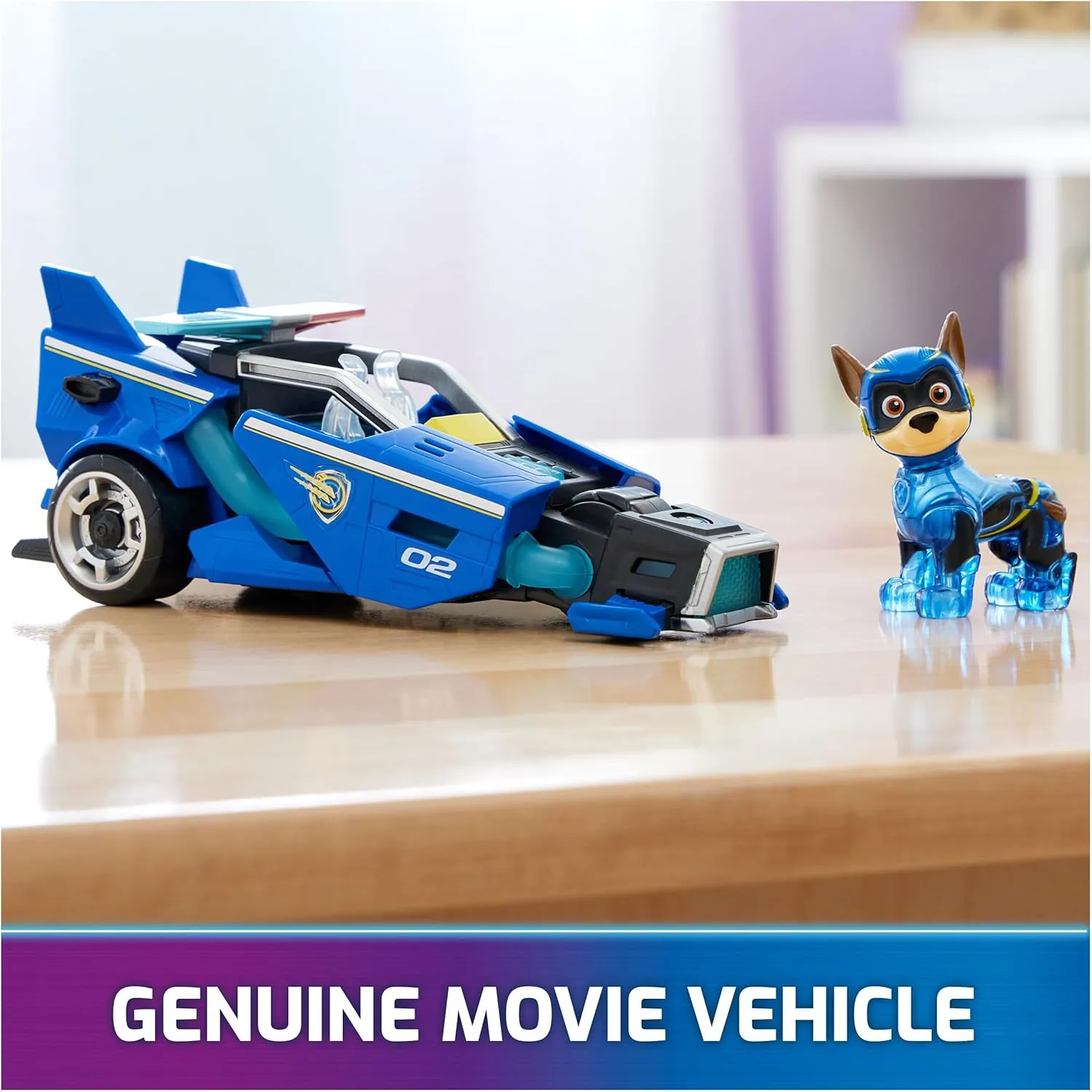 Paw Patrol: The Mighty Movie, Toy Car with Chase Mighty Pups Action Figure, Lights and Sounds, Kids Toys for Boys & Girls 3 