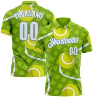Personalized Name, Short Sleeve Shirt, Polo Sport, Orange White 3D Tennisperformance Polo Shirtbowling