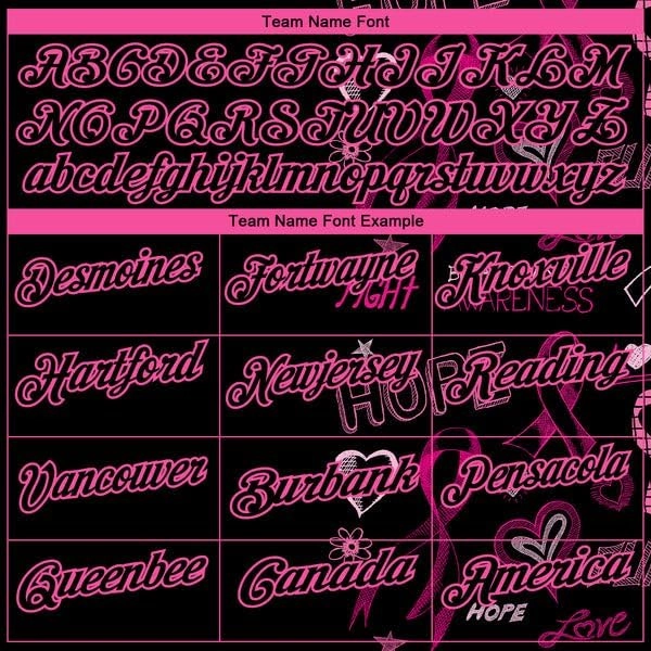 Personalized Name,Custom Jersey, Polo Sport, Black Pink 3D Pink Ribbon Breast Cancer Awareness Month