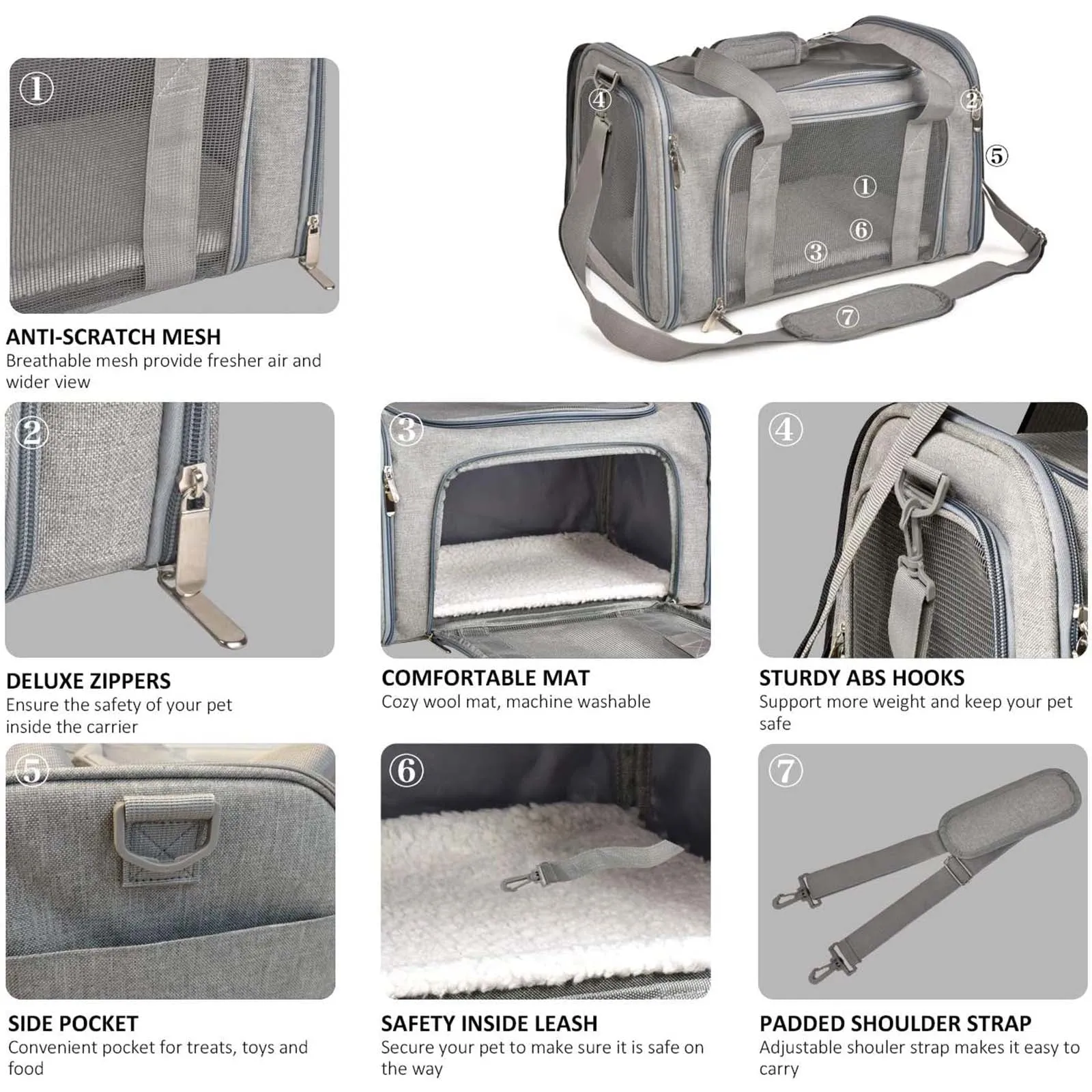 Pet Carrier for Pets 22 Pounds
