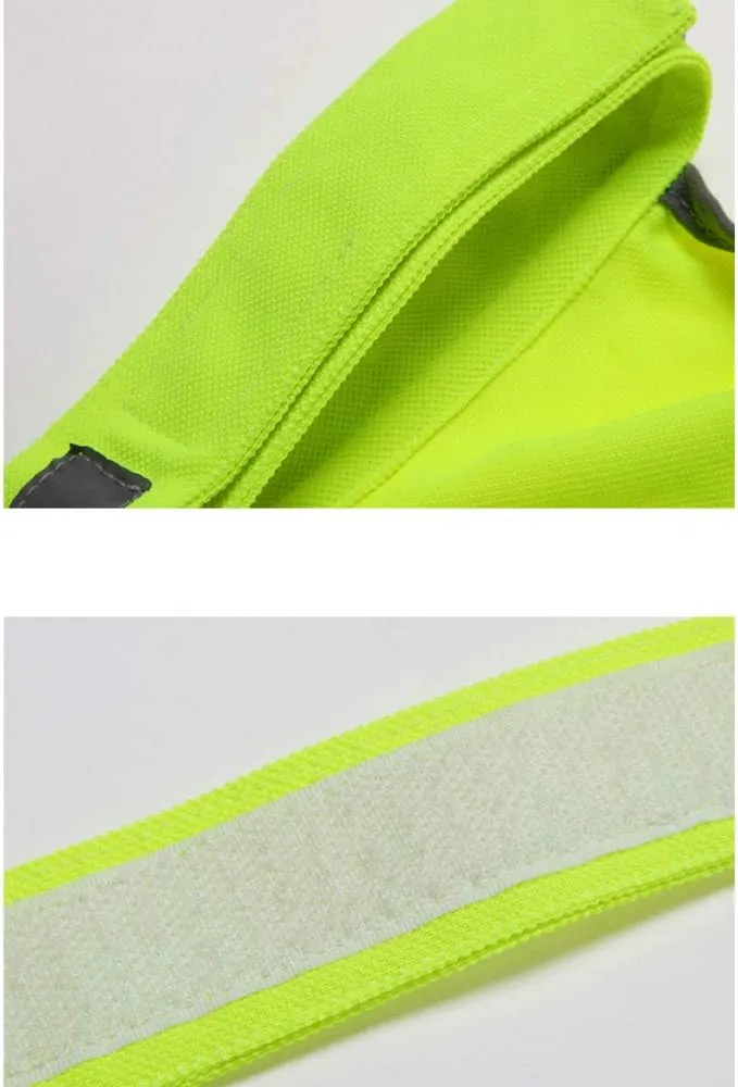 Pet Clothes, Dog Safety Vest with Reflective Dog Paw Adjustable Vest Jacket for Husky,Golden Retriever and Other Dog (L, Green)