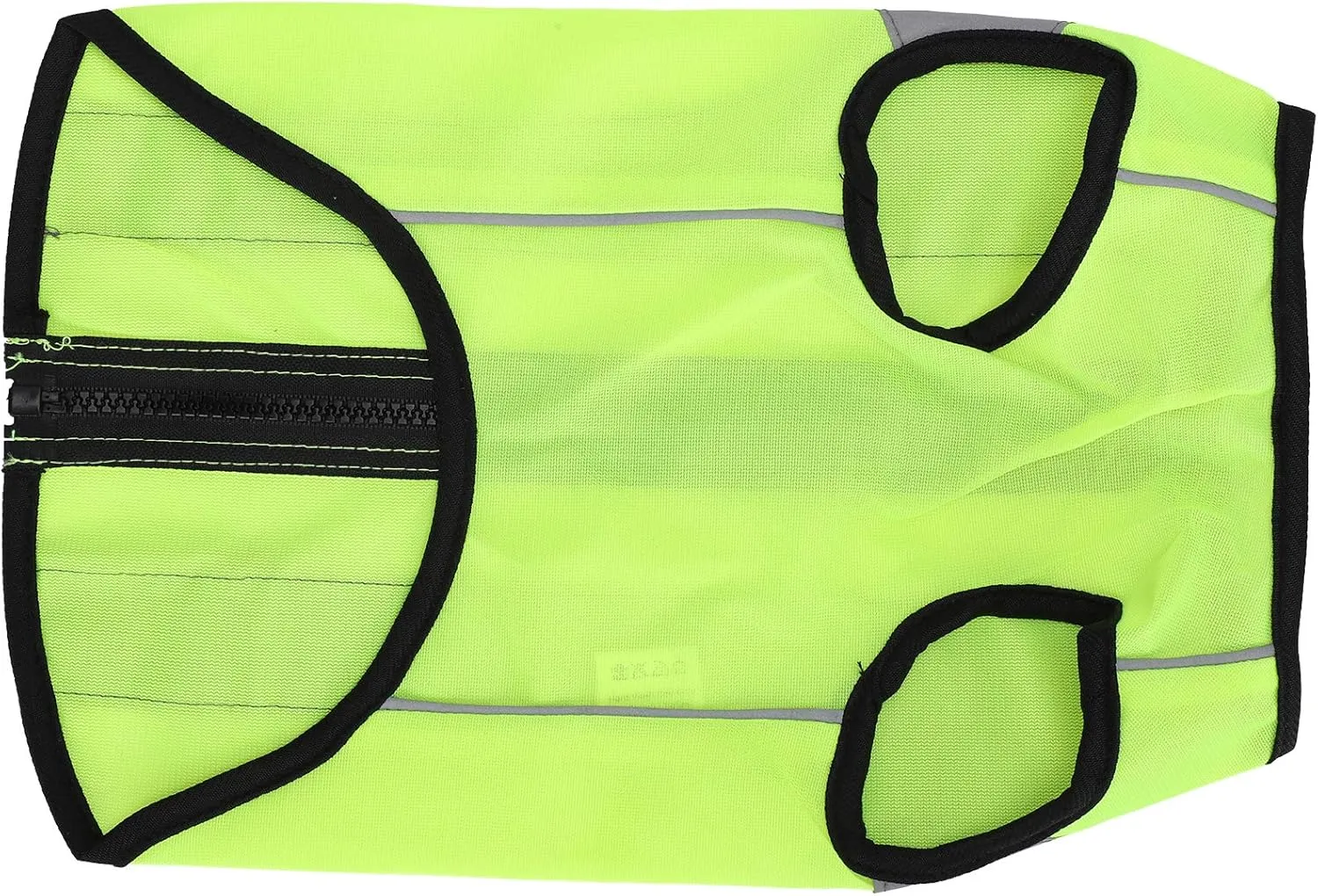 Pet Night Safety Clothing Glowing Jacket, Reflective Glowing Dog Vest Adjustable Soft Padded Vest Zipper Suit for Small, Medium, Large Dogs (M-Fluorescent green)