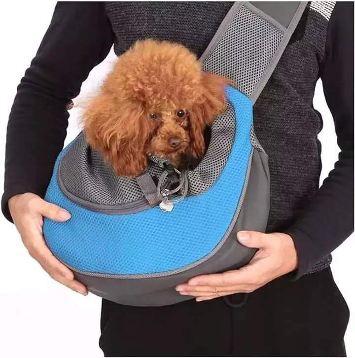 Pet Puppy Dog Mesh Sling Carry Pack Backpack Travel Carrier