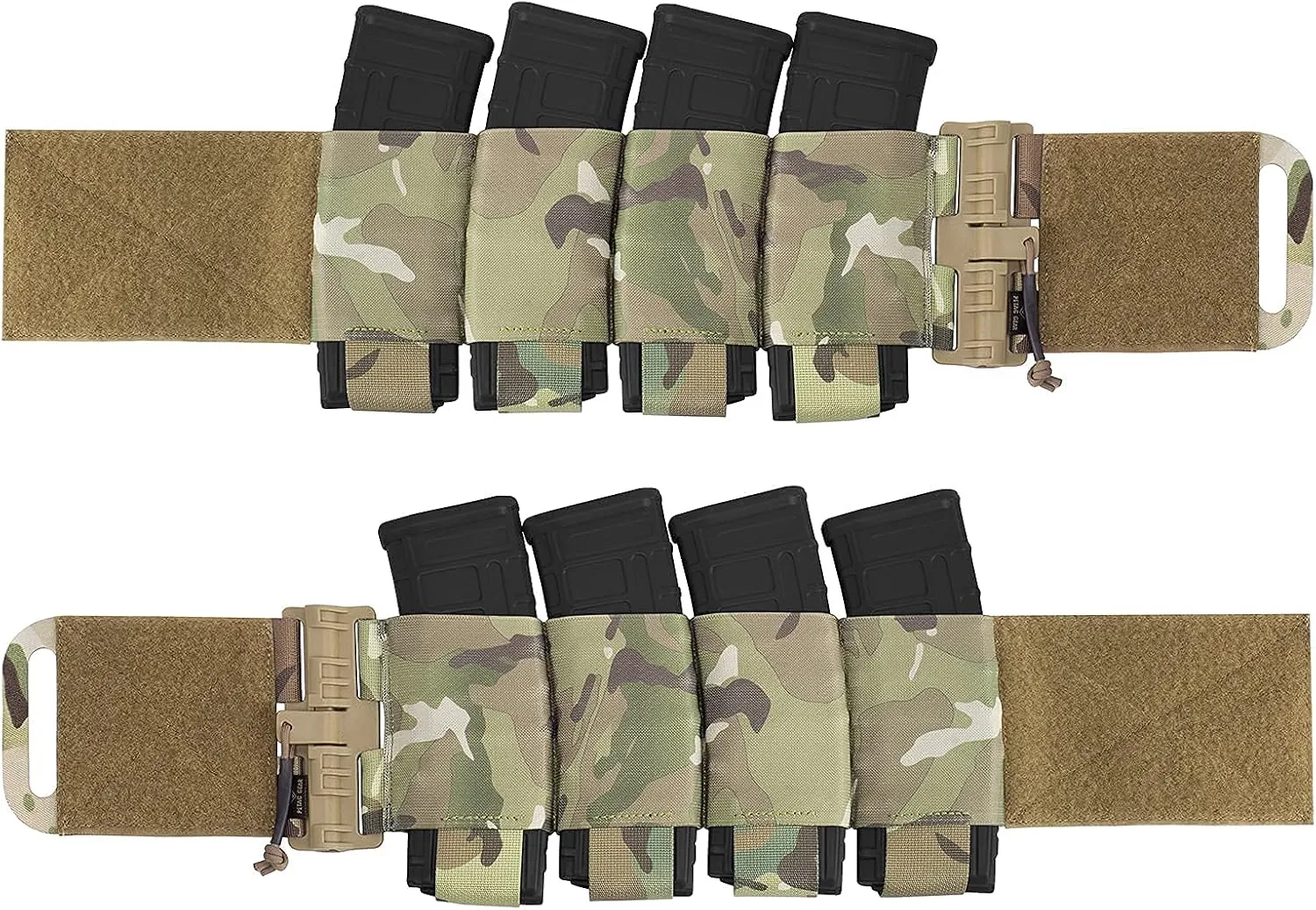 PETAC GEAR Carry Elastic Cummerbund,8 AR Mag Pouches for Vest Quick Release Mounting Strap for FCPC LBT LBX (Set)