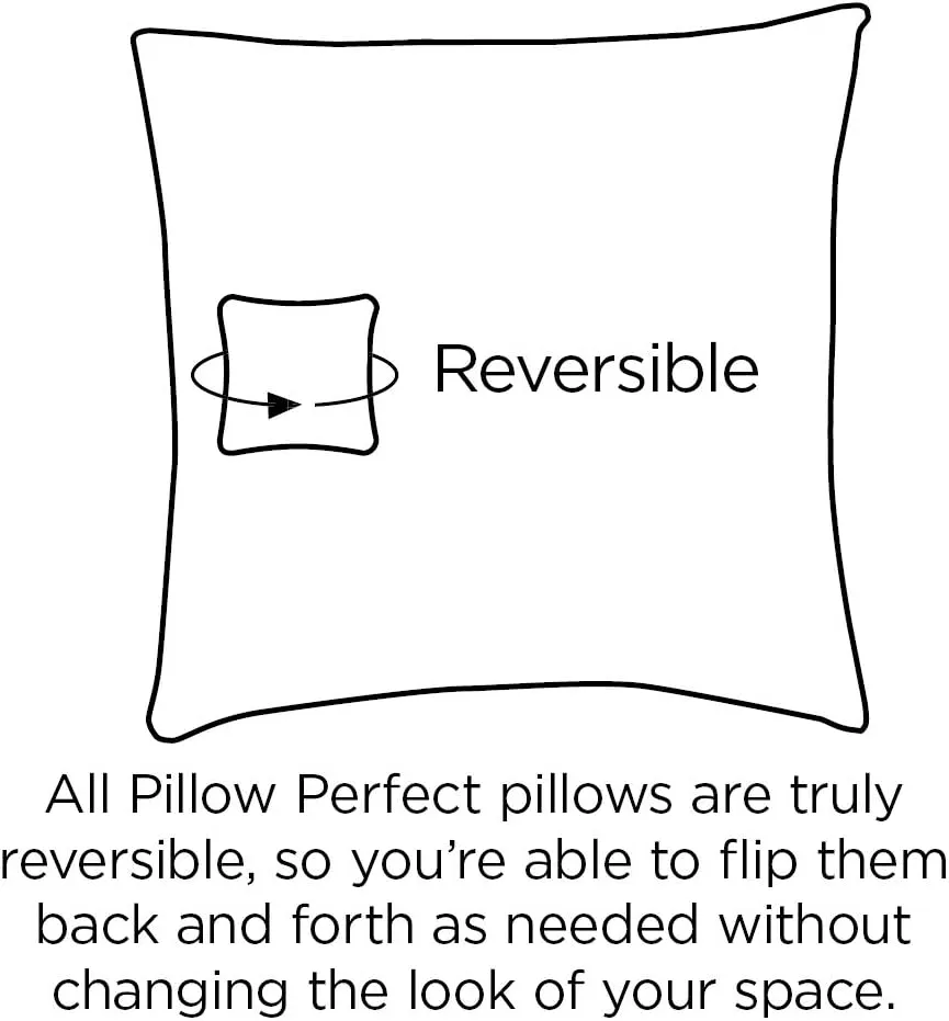 Pillow Perfect - 586670 Outdoor/Indoor Woodblock Prism Lumbar Pillows, 11.5" x 18.5", Blue, 2 Pack