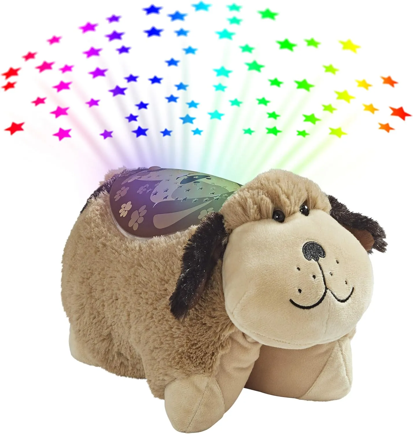 Pillow Pets Signature Snuggly Puppy Sleeptime Lite, 1 Count (Pack of 1), Brown