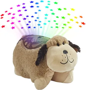 Pillow Pets Signature Snuggly Puppy Sleeptime Lite, 1 Count (Pack of 1), Brown