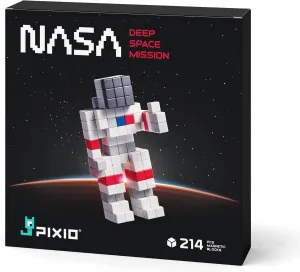 PIXIO Deeps Space Mission NASA - Tiny Magnetic Blocks Building Toy in The Pixel Art Style with Free App - 5/16" Plastic Cubes with 6 Magnets Inside - Open Ended Toy - Creativity Toy for Ages 6 