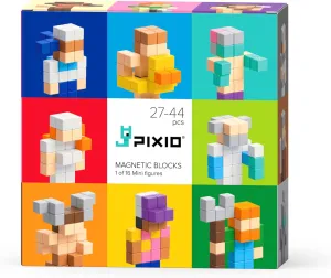 PIXIO Surprise Series Magnetic Blocks Set with Free App, Mystery Box of 8-bit Pixel Art Building Blocks, Stress Relief Desk Toys, Gift for Geek (Mini Figures 2)