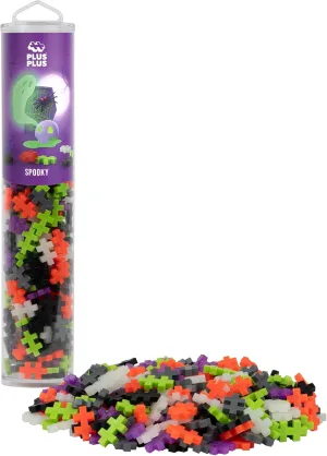 Plus-Plus 4317 Ingenious Construction Toy, Colour Mix Spooky, Creative Building Blocks Tube, Building Block Set for Children, 240 Pieces