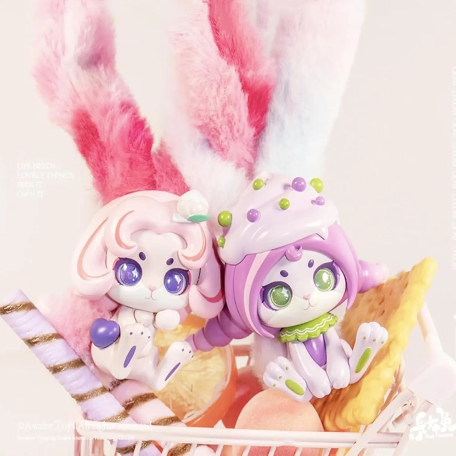 Plush Blind Box Figures,4.7"Cute Mini Dolls Kawaii Cabo Rabbit With Dragon Series PVC Blind Box Doll Collectable Action Figure For Girls Birthday Party Gift Toys (Kabo rabbit Series3-1 pack)