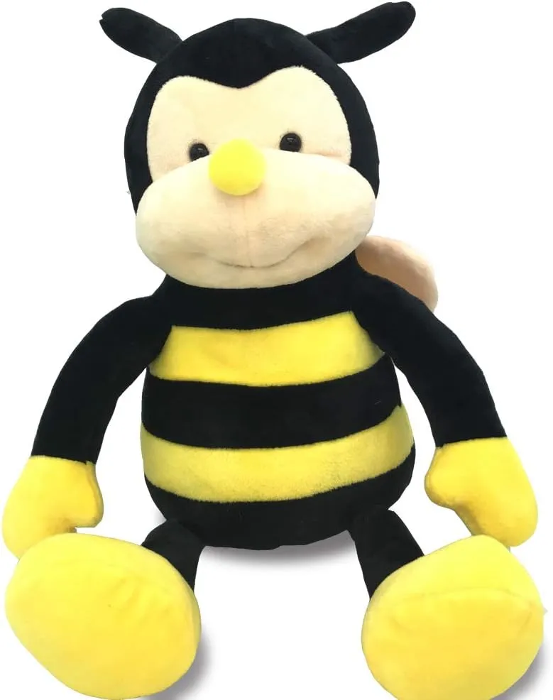 Plush Nana The Bee with Smile Face and Yellow Wings Bumblebee Animal Shaped Soft Toy Present for Children 12 inch Head to Toe
