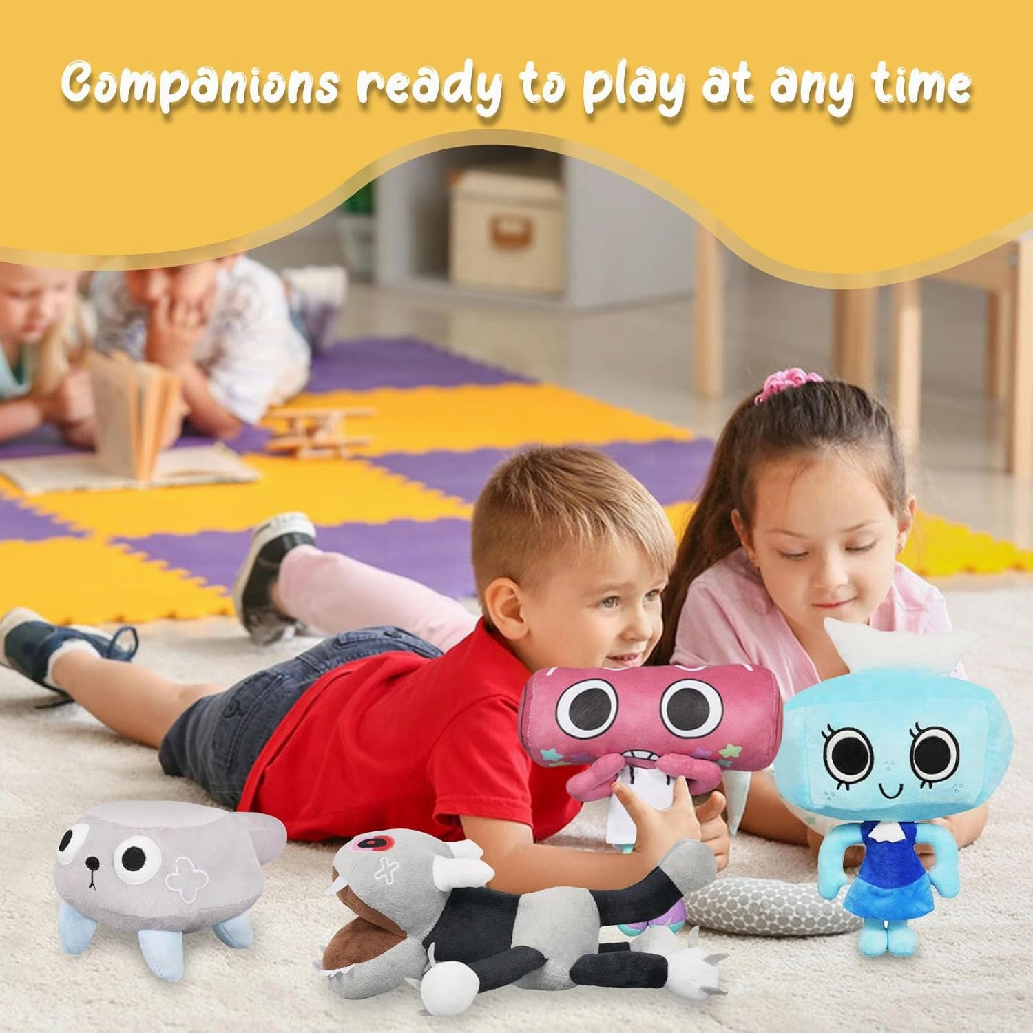 Plush, 9.8" Cute Pebble Plush Pillow Home Decors Birthday Valentines Gift for Fans and Kids