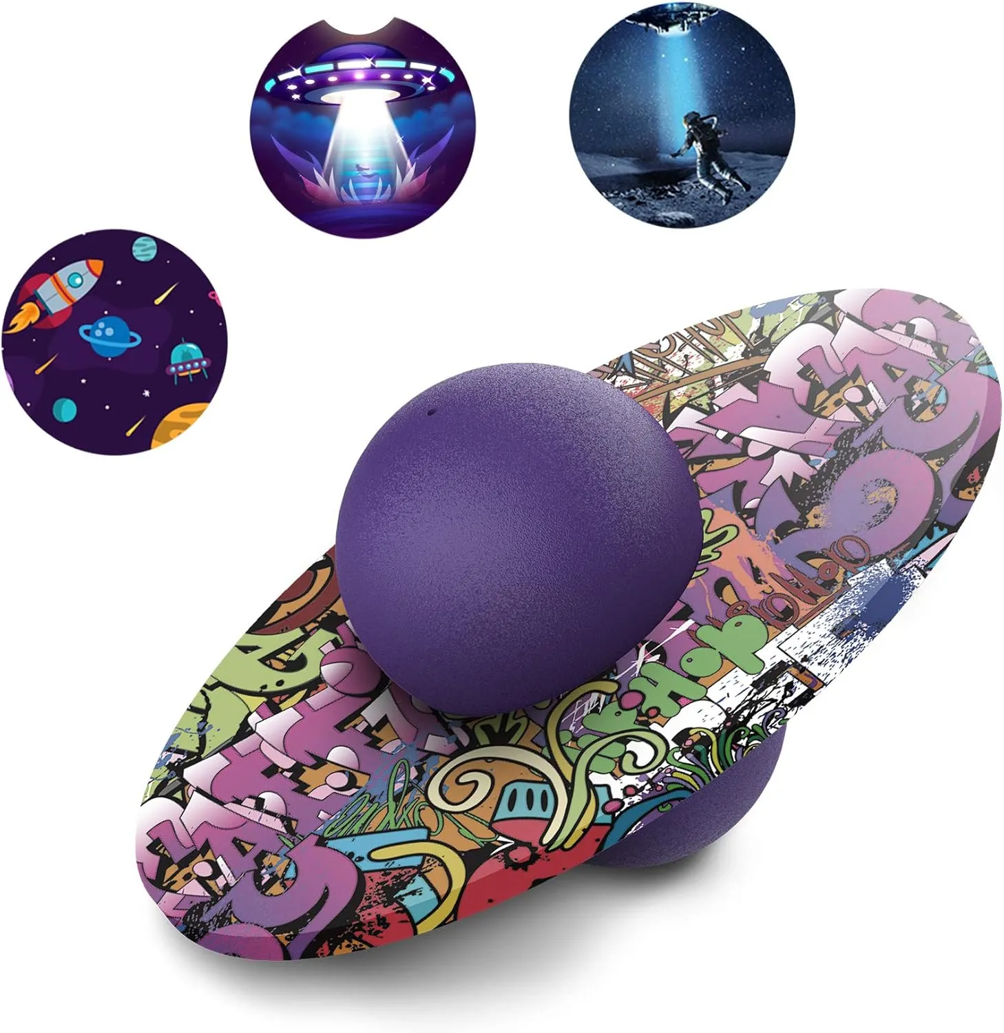 Pogo Ball for Kids & Adults Up to 200lb, Balance Coordination Trick Bounce Board Pop Ball Cool Fun Challenge Indoor Outdoor Toys Pogo Jumper Birthday Gifts for Boys Girls Children's Day