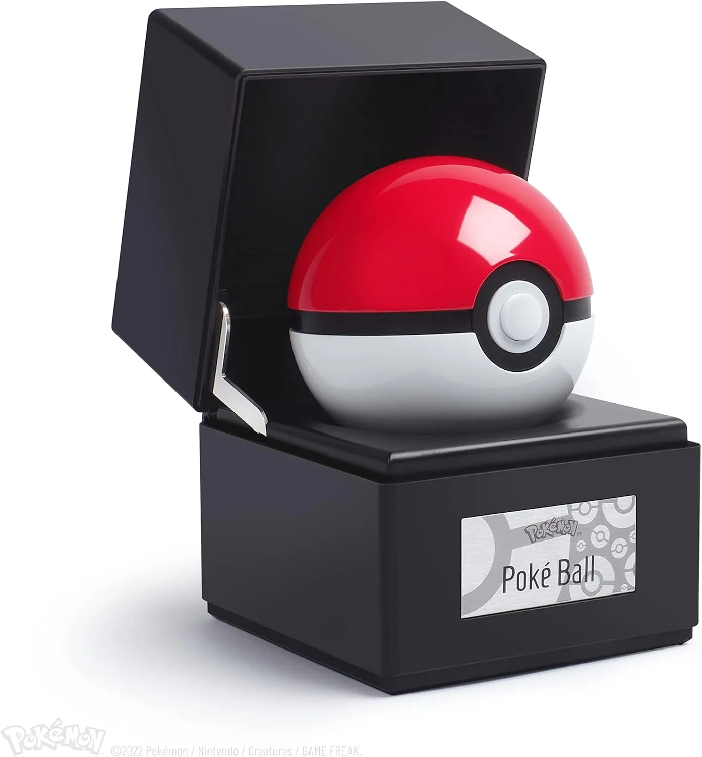 Pokémon Poké Ball Authentic Replicas - Realistic, Electronic, Die-Cast Poké Ball with Display Case Light Features - by The Wand Company (Original Poké Ball)