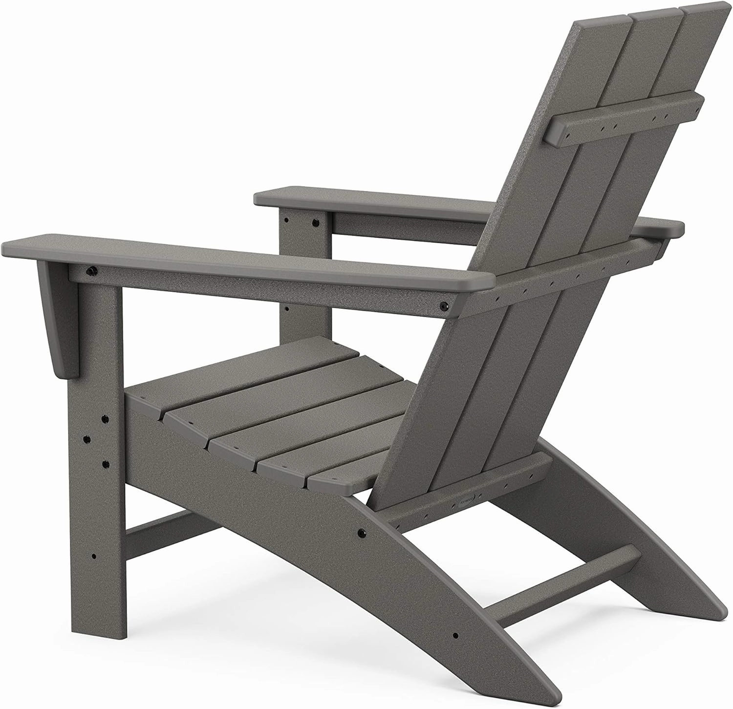POLYWOOD Stackable Adirondack Chair, Green, Polyethylene