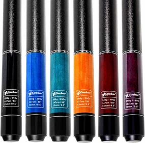 Pool Sticks Set of 6, Pool Cues 18 19 20 21 Oz, 58" 2-Piece Billiard Cue Sticks with Imitation Leather Grip, House Bar Pool Table Sticks for Men Women