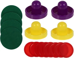 POPETPOP 1 Set Air Hockey Includes Felt Pads Air Hockey Balls Replacement Accessories for Competitive Table Game Fun