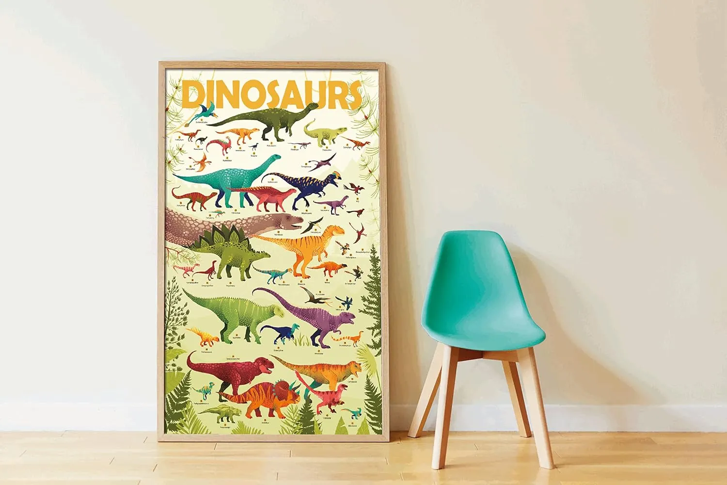POPPIK,one Size,Multicoloured,DIS005 Discovery Sticker Kit Dinosaurs - for Ages 5 and Above. Fun, Educational Poster Kit for Kids