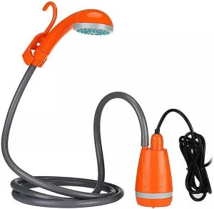 PORTABLE OUTDOOR CAMPING SHOWER HEAD WATER PUMP SHOWER HEAD 5L/MIN