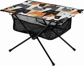 Portable Camping Table Cat Lover Outdoor Foldable Camp Tables for Outside, Camping, Hiking, Tailgating