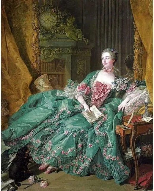 Portrait of Madame de Pompadour by Francois Boucher - Van-Go Paint-by-Number Kit 40CMx50CM no Frame