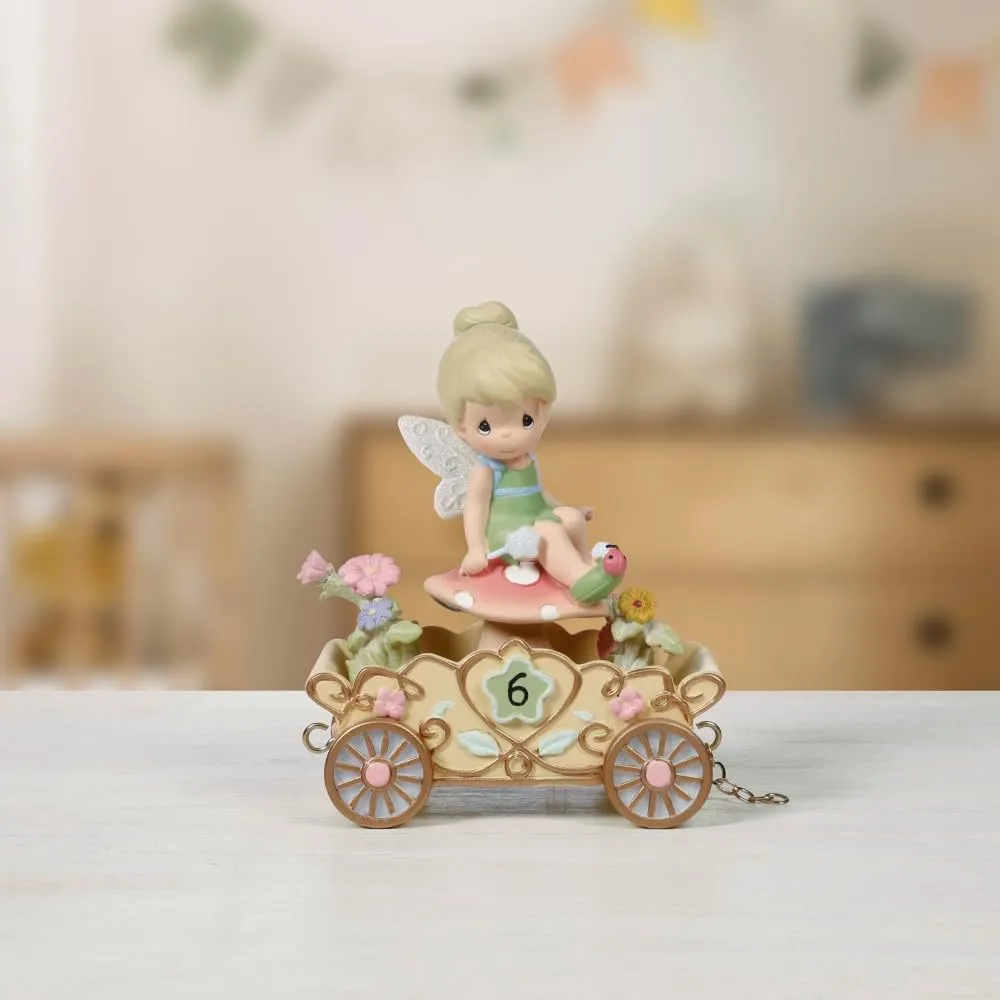 Precious Moments Disney Showcase Collection, Tinker Bell Happy Birthday Parade Figurine, Age 6, Resin Craft, 104408