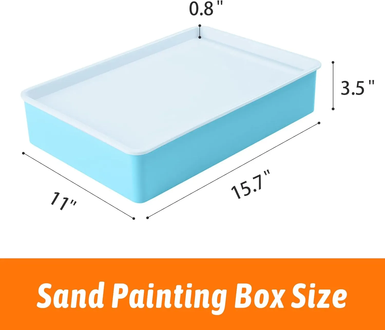 PreTrans Sand Painting Light Box – Kids Light Table for Creative Art, 3 Color Temperatures & 10 Brightness Levels, Classroom & Home Use (Green)