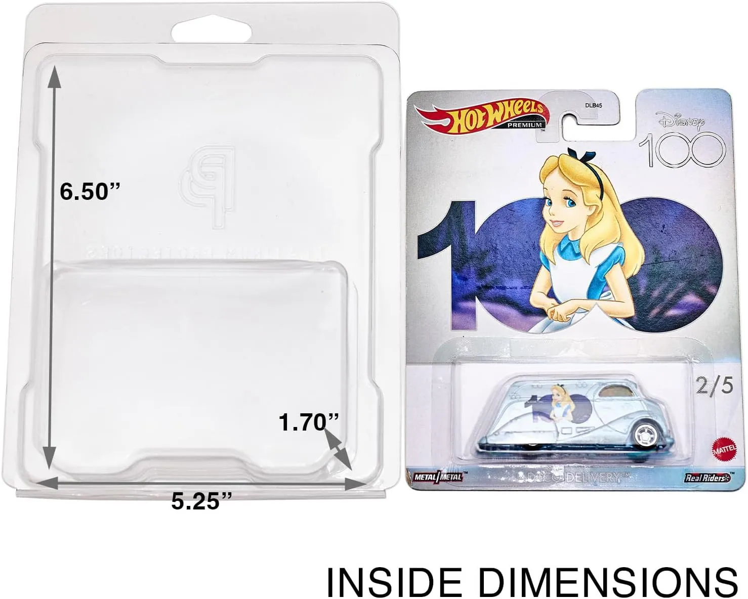 Protector Case for Hot Wheels Premium Line & Car Culture Clamshell Blister Display Packs (25 Pack)