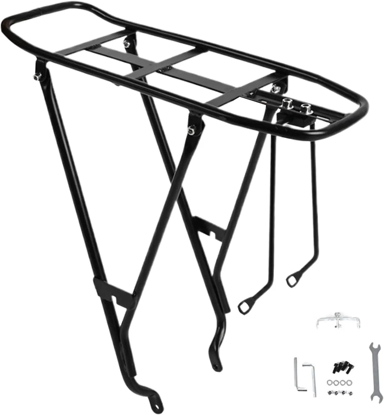 Rack for Back of Bike | Bike Carrier Pannier Rack Thick Widened | Pannier Carrying Accessories Stable Bicycles Seat for Daily Commuting Cycling Enthusiasts
