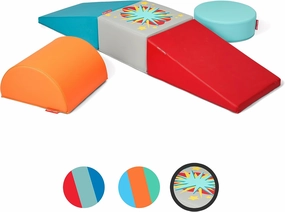 Radio Flyer Tumble Town Interactive Learning Blocks with Sounds, Kids Indoor Climber & Play Structure, Big Foam Climbing Blocks for Toddlers Ages 9 Months – 3 Years