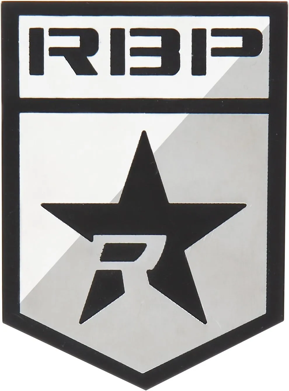 RBP RBP-501SS RBP Badge with Logo and R-Star - 2 Pieces / Stainless Steel - Exterior Accessory for Cars SUV and Trucks
