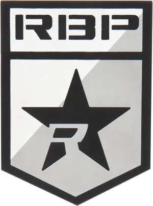RBP RBP-501SS RBP Badge with Logo and R-Star - 2 Pieces / Stainless Steel - Exterior Accessory for Cars SUV and Trucks