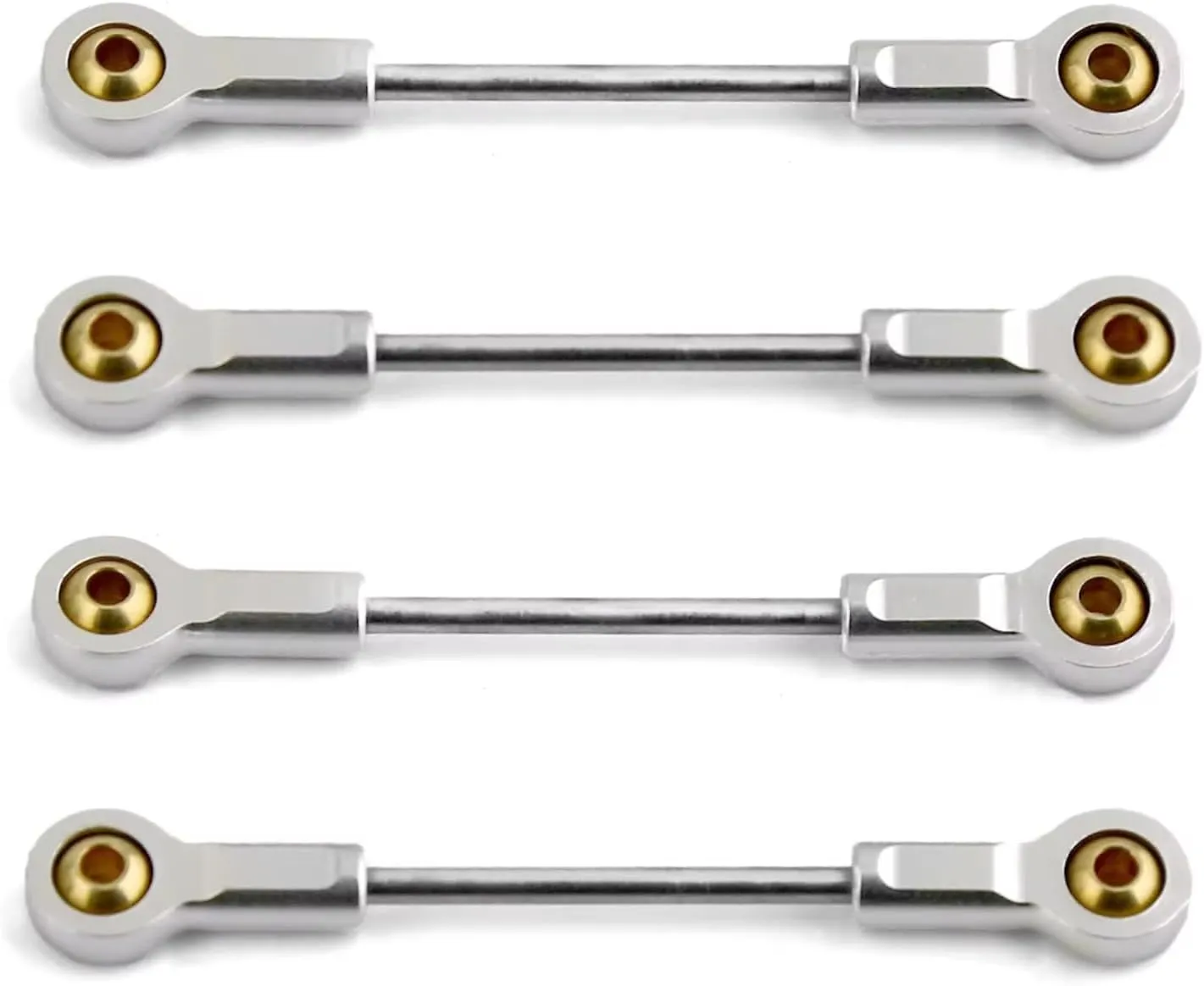 RC Car Accessories for Kyosho for Mini-Z 4x4 1/18 1/24 4pcs Metal for Chassis Suspension Link Rod Pull Rod RC Car Upgrade Parts Accessories