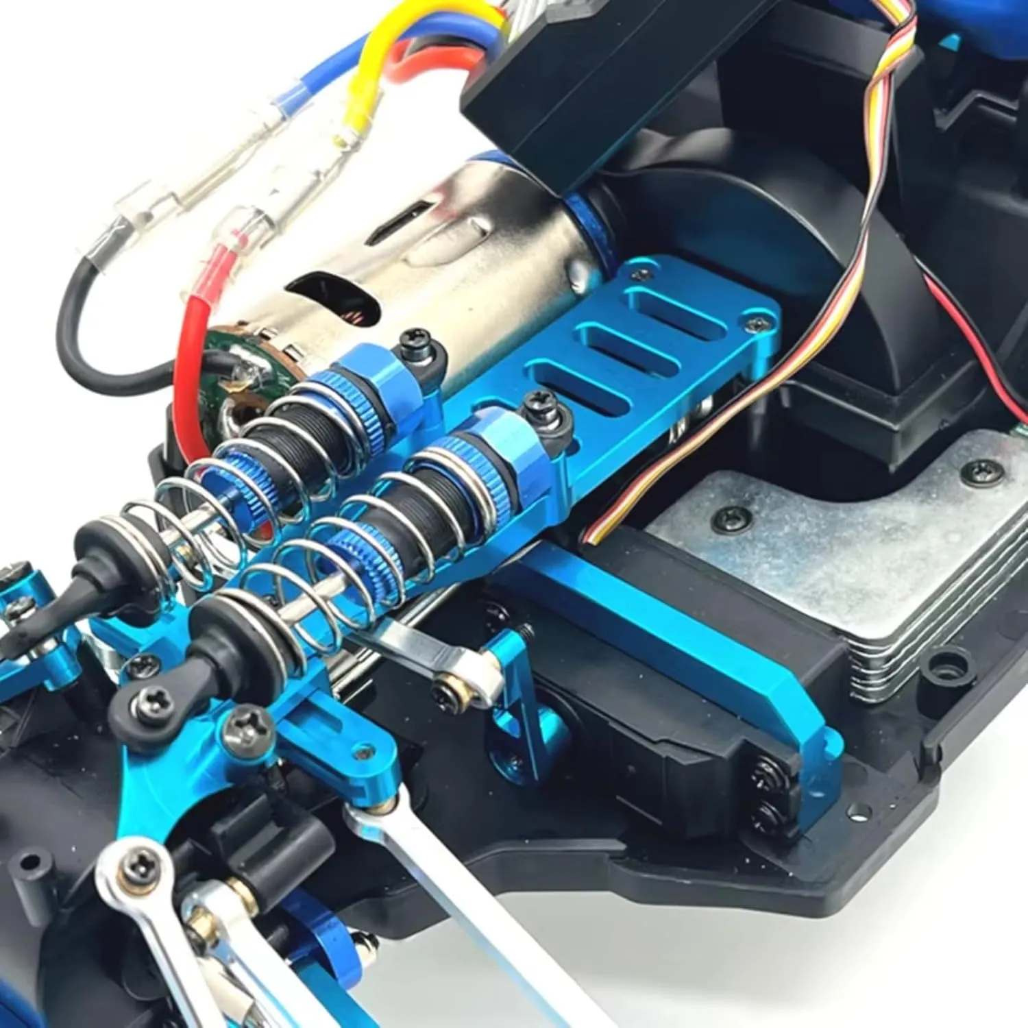 RC Car DIY Parts for WLtoys 124006 12423 12427 12428 12429 1/12 Metal Second Floor Remote Control Crawler Car Upgrade Parts Accessories(Blue)