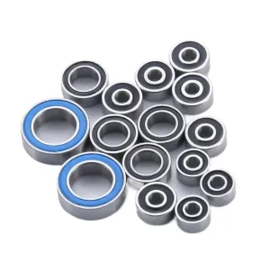 RC Car Sealed Bearings for Kyosho for Mini-Z for AWD MA020 1/28 15Pcs Wheel Hub Ball Bearings Chrome Steel Metric Rubber Sealed RC Crawler Car