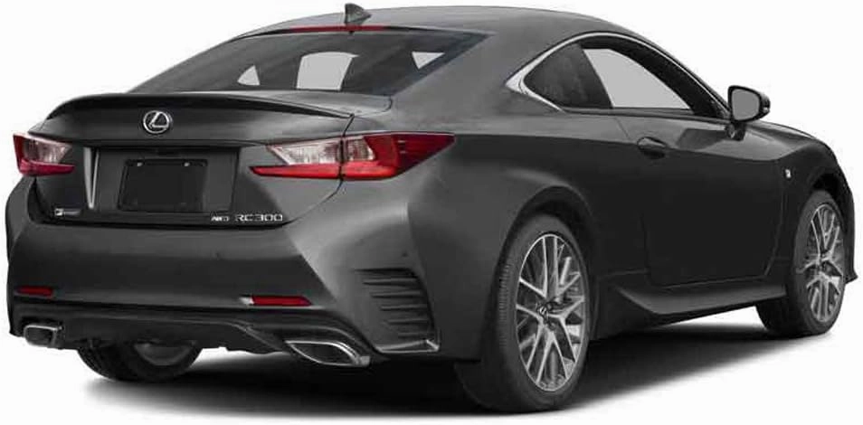 RC15-FM Factory Style Flush Mount Spoiler Compatible with Lexus RC - DEEP Blue MC Effect (8X5)