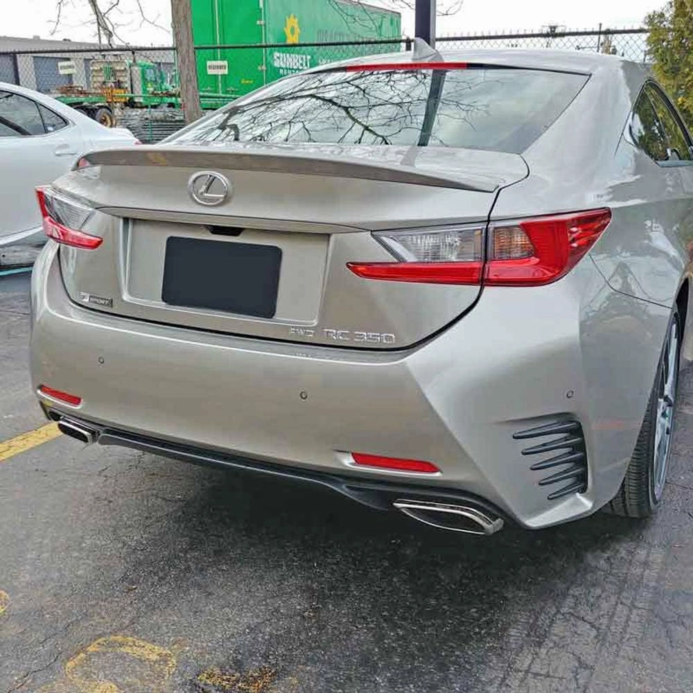 RC15-FM Factory Style Flush Mount Spoiler Compatible with Lexus RC - DEEP Blue MC Effect (8X5)