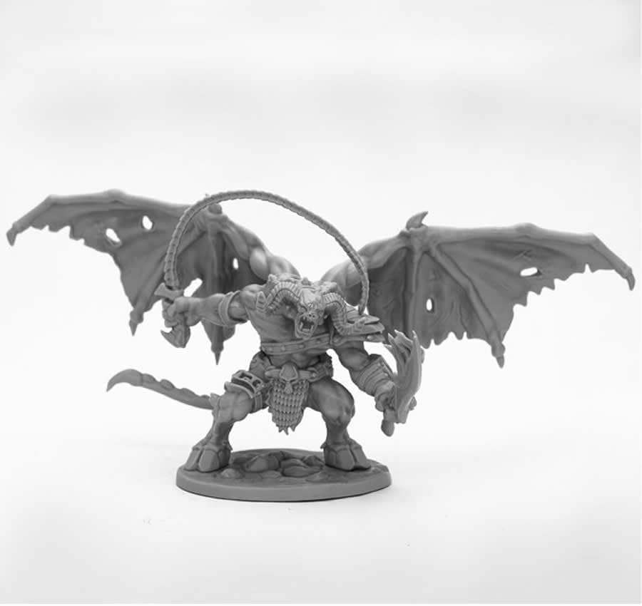 Reaper Narglauth Fire Demon Miniature 25mm Heroic Scale Figure Dark Heaven Bones Miniatures, Unpainted
