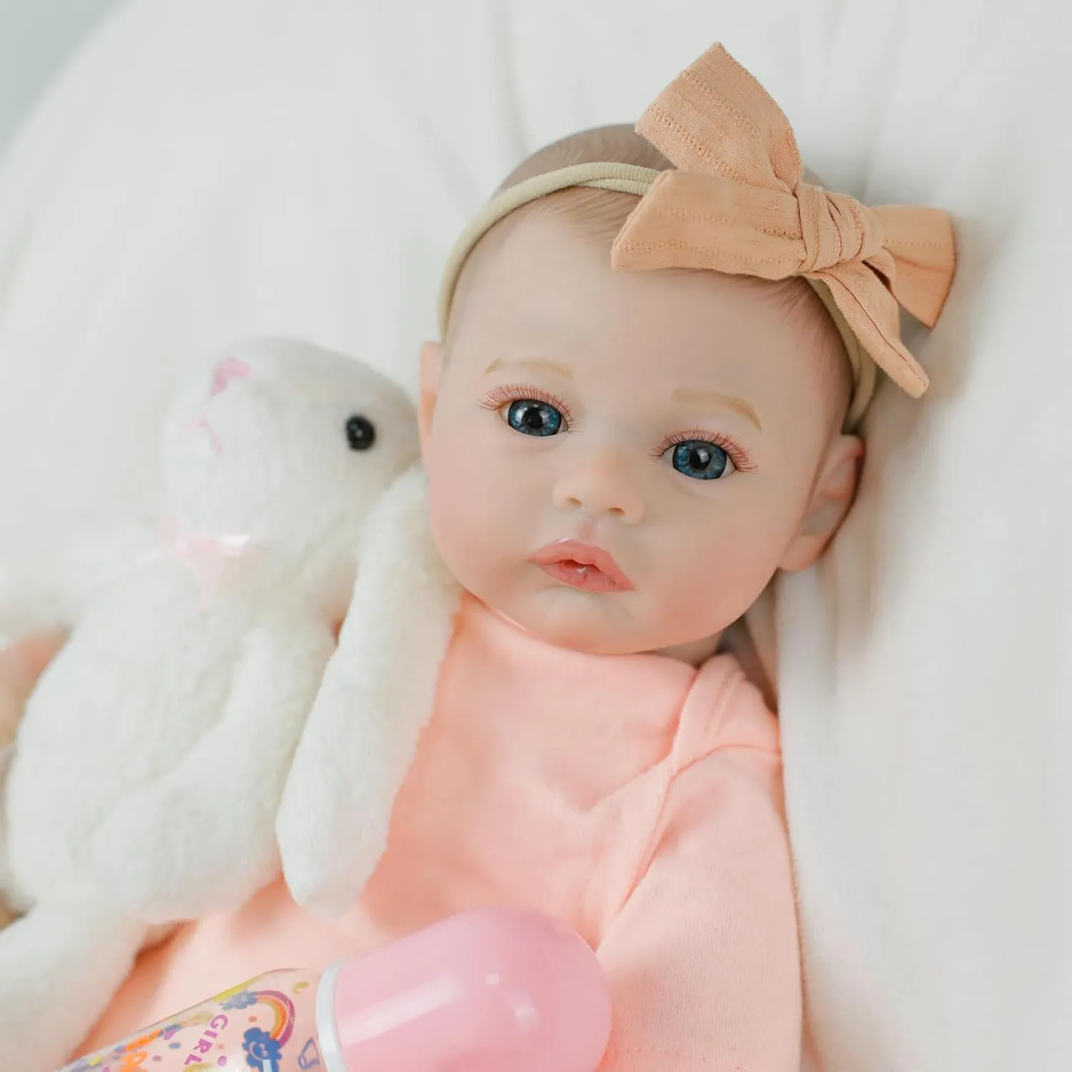 Reborn Baby Dolls 18 inch Real Like Realistic Newborn Baby Dolls Girl with Soft Weighted Body Doll Accessories Gift Set for Kids Ages 3 and Up